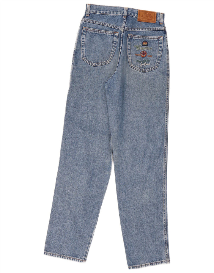 WAMPUM Womens Tapered Jeans IT 42 Medium W26 L30 Blue Cotton