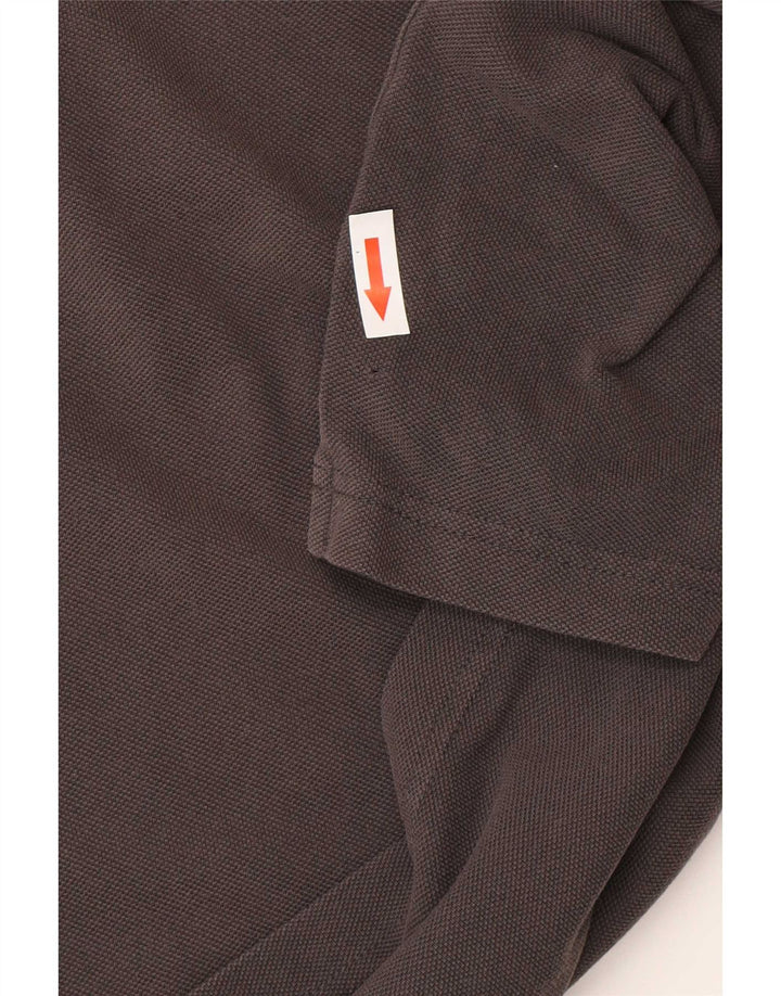 Gant Herren-Poloshirt mit normaler Passform, große graue Baumwolle