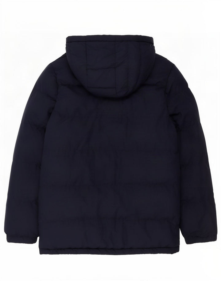 Lyle & Scott Wattierte Jungenjacke mit Kapuze, 15–16 Jahre, marineblaues Polyester