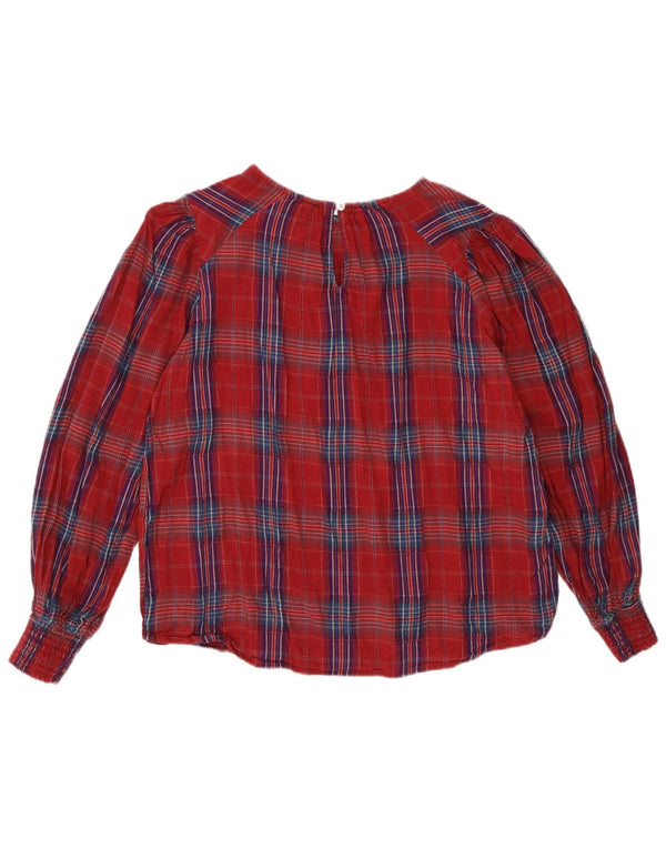 Desigual Damen Blusenoberteil UK 16 Large Red Check