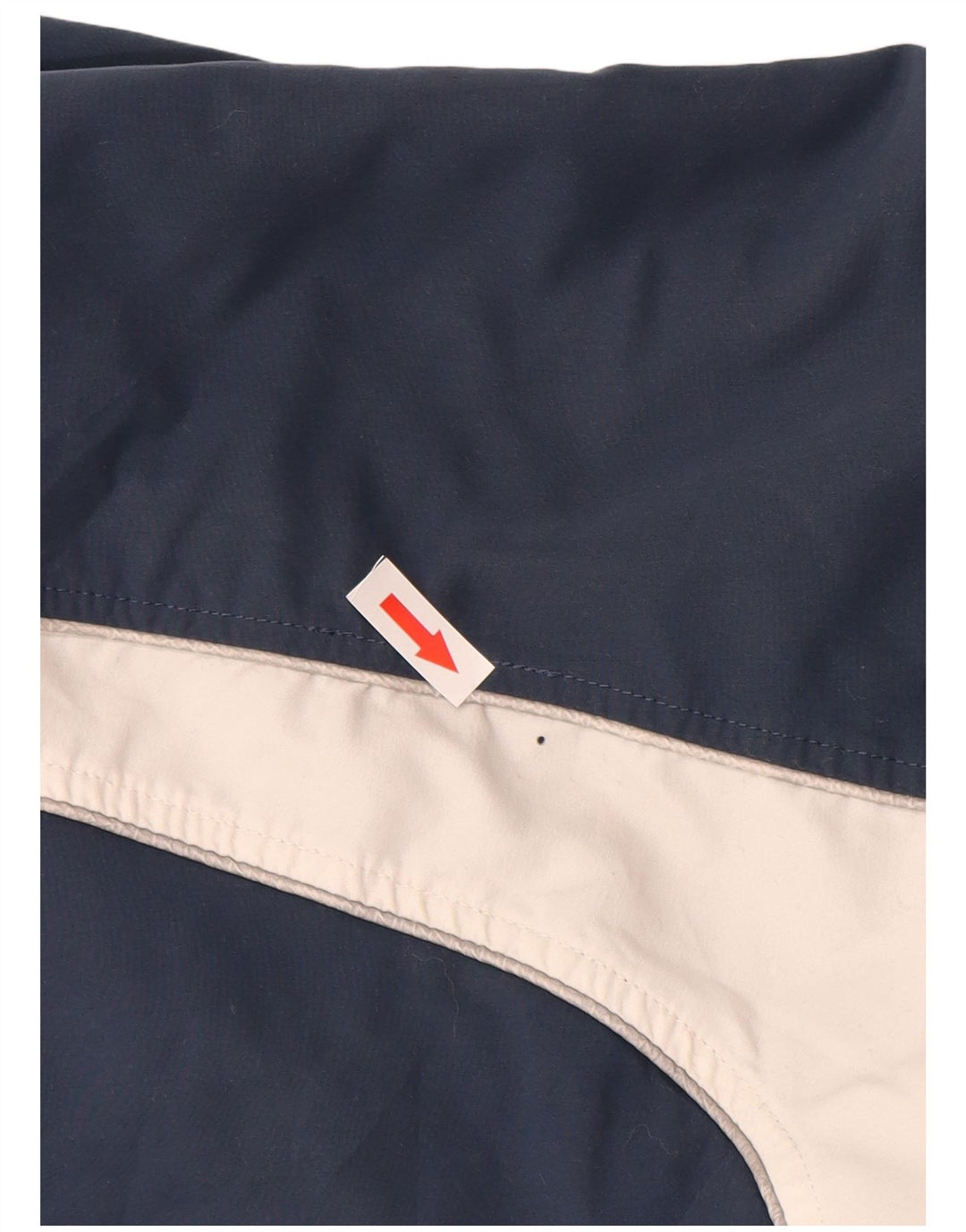 ASICS Herren-Trainingsanzug-Top-Jacke XL, Marineblau, Farbblock-Polyester