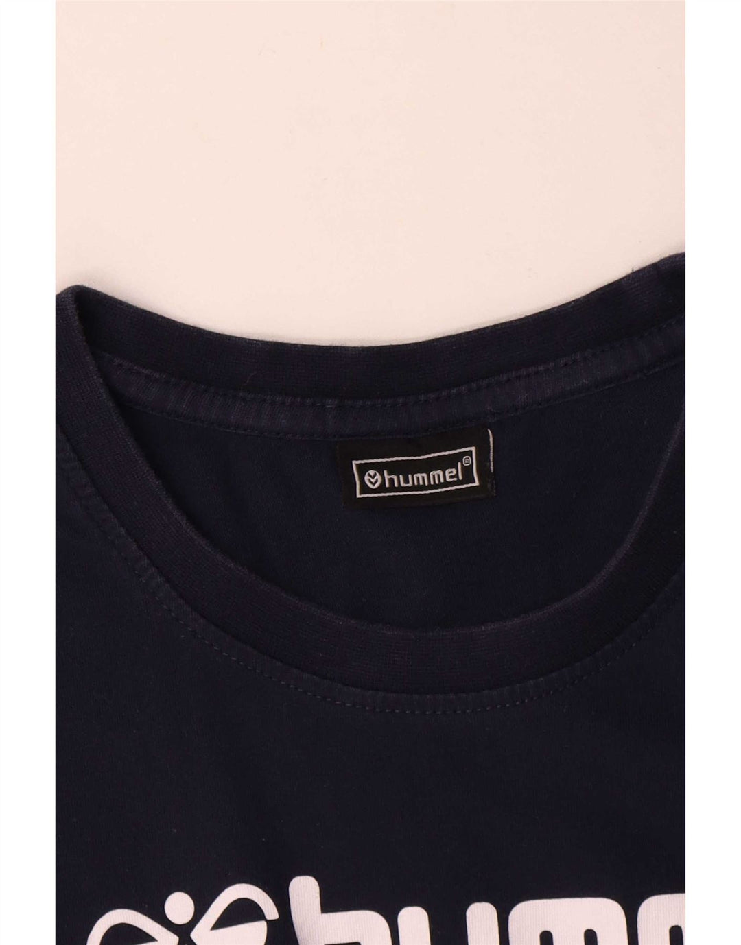 Hummel Damen Grafik T-Shirt Top UK 14 Medium Marineblau