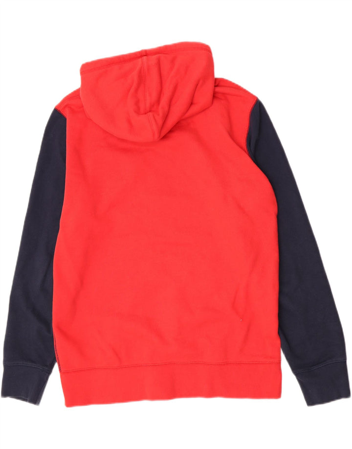 Levi's Herren-Kapuzenpullover mit Reißverschluss, groß, rot, Colourblock-Baumwolle