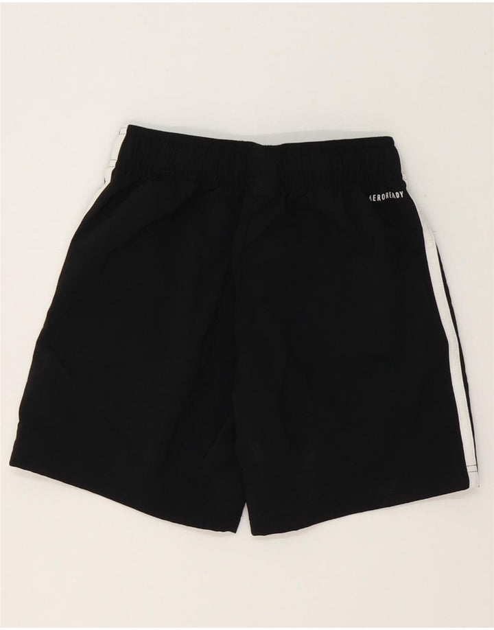Adidas Jungen Aeroready Sportshorts 7–8 Jahre, schwarzes Polyester