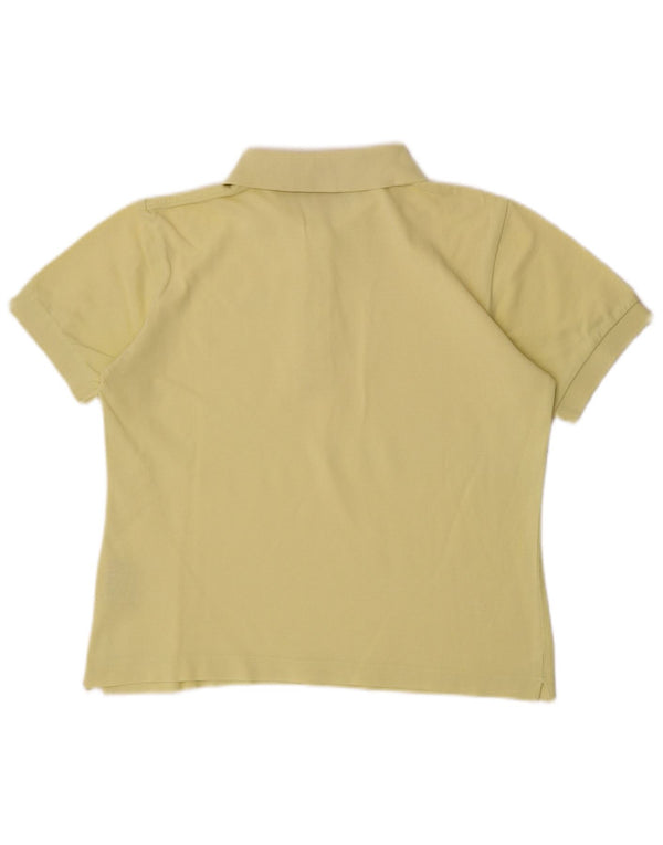 Kappa Damen Poloshirt Small Yellow Cotton Sports