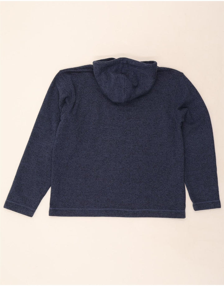 Weird Fish Herren Kapuzenpullover XL Marineblau meliertes Polyester