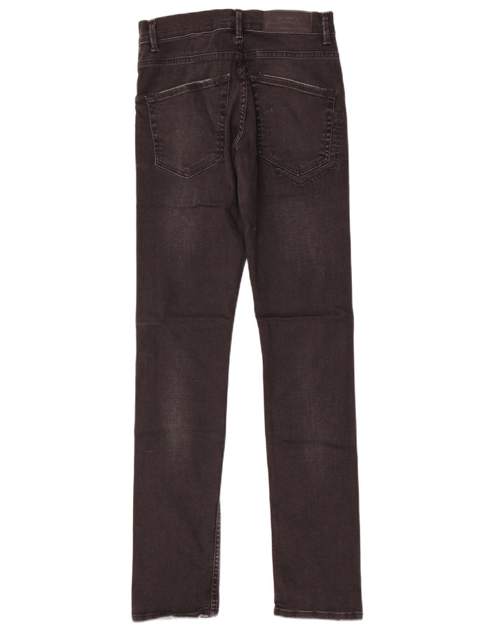 Zara Herren Slim Jeans EU 38 Small W30 L33 Schwarze Baumwolle