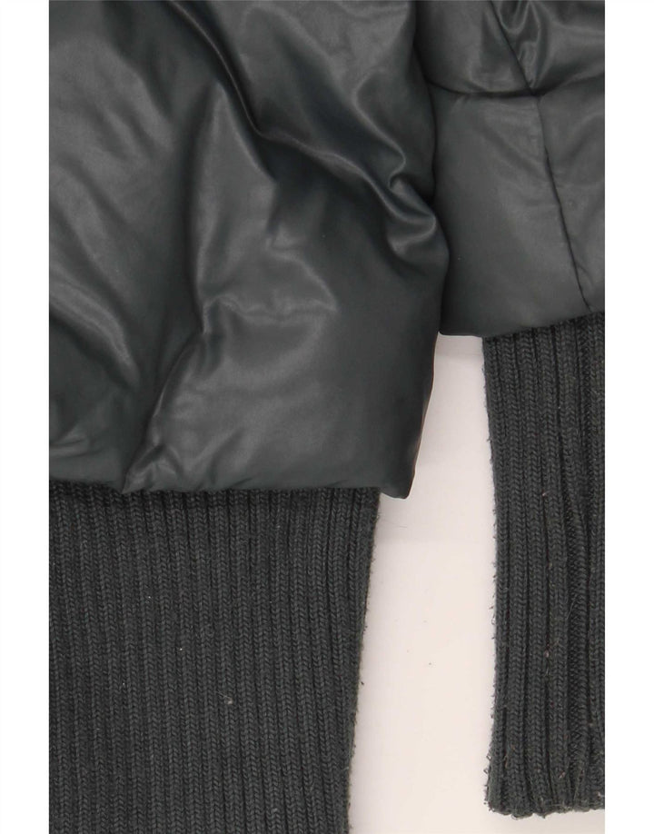KHUJO Wattierte Damenjacke UK 14 Large Grünes Nylon