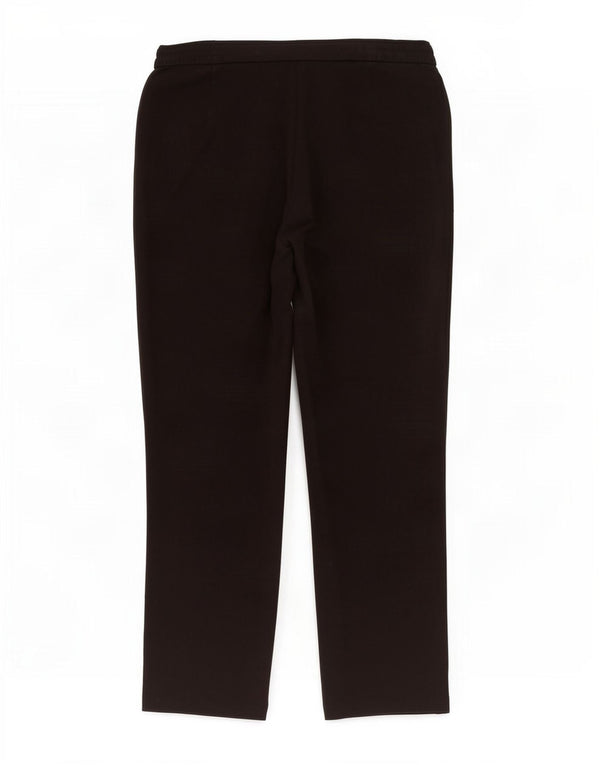 Marks & Spencer Damen Gerade Freizeithose UK 12 Medium W34 L30 Schwarz