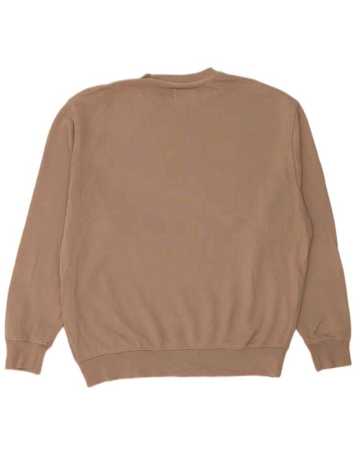 Zara Herren-Sweatshirt-Pullover, mittelbeige Baumwolle
