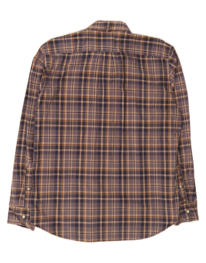J. CREW Mens Shirt Size 16 16 1/2 Large Purple Check Vintage J. Crew and Second-Hand J. Crew from Messina Hembry 