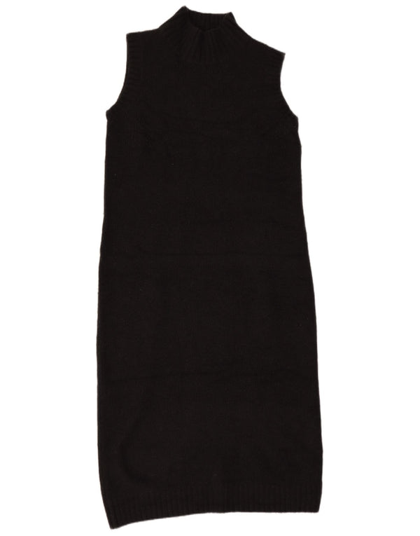 Zara Damen Ärmelloses Pulloverkleid UK 14 Mittelgrau
