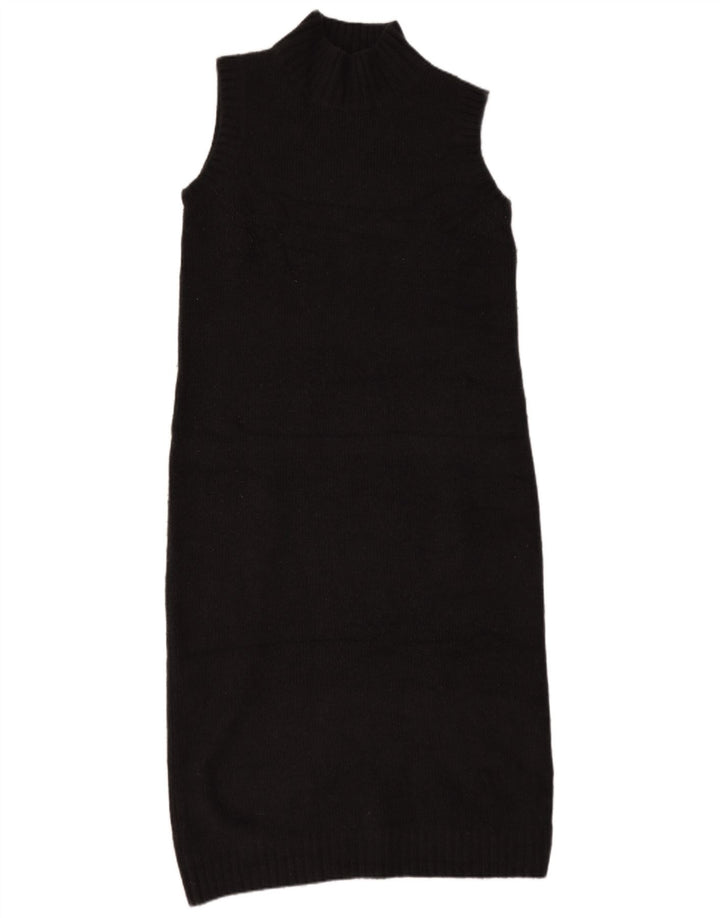 Zara Damen Ärmelloses Pulloverkleid UK 14 Mittelgrau