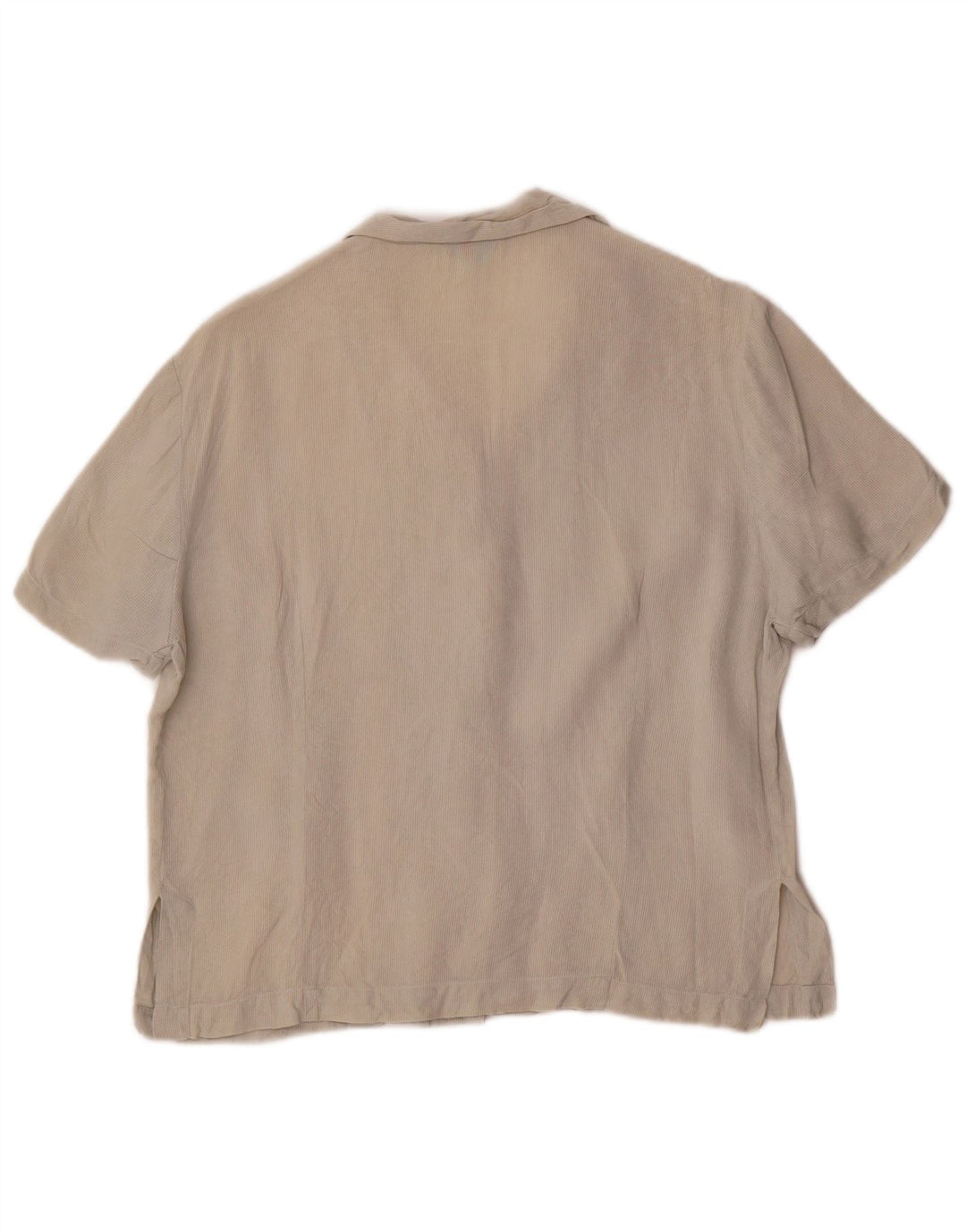 Balloon Damen Kurzarmhemd EU 40 Mittelbeige Seide
