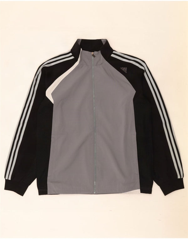 Adidas Herren Climacool Trainingsanzug Top Jacke UK 36/38 Small Schwarz Colourblock
