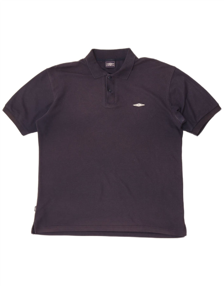 Umbro Herren Poloshirt XL Marineblau Polyester