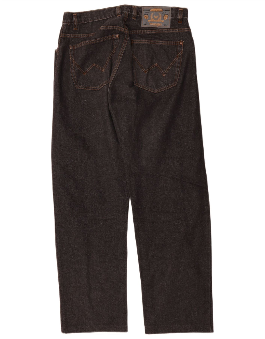 Wrangler Herren Straight Jeans W32 L29 Schwarze Baumwolle