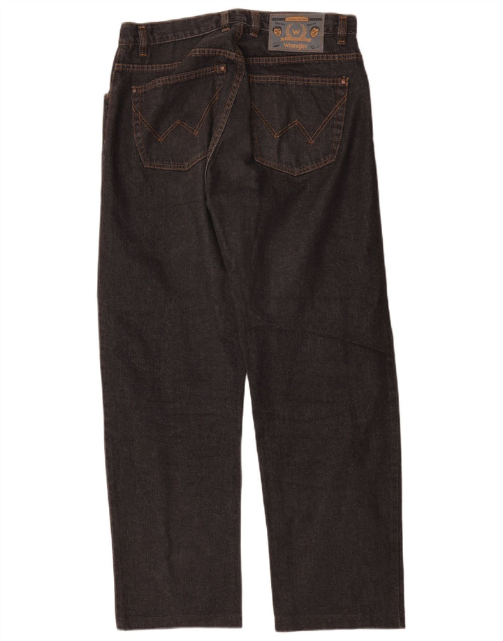 Wrangler Herren Straight Jeans W32 L29 Schwarze Baumwolle