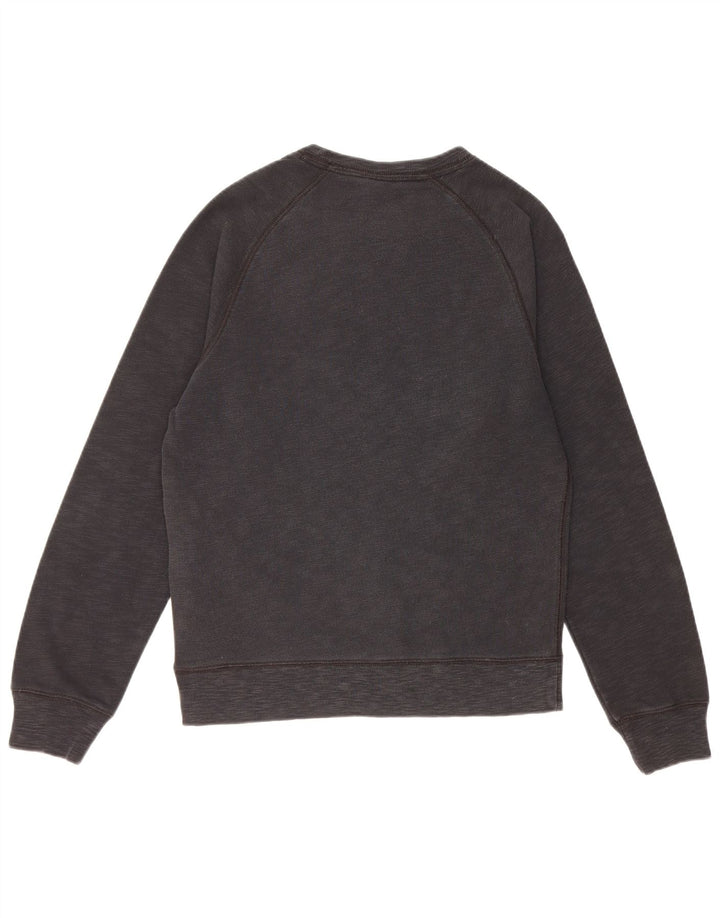 Nike Damen Sweatshirt Pullover UK 10 Small Schwarz Baumwolle