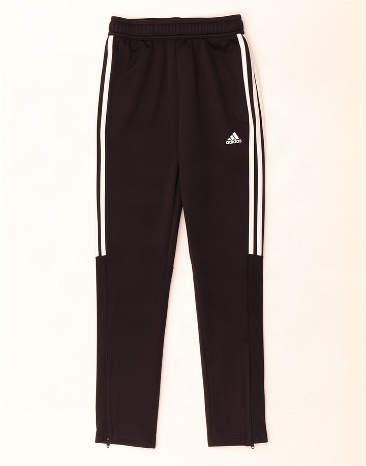 Adidas Trainingshose für Jungen, 11–12 Jahre, schwarzes Polyester