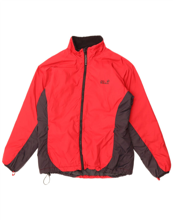 Jack Wolfskin Damen Windjacke UK 14/16 Large Red Colourblock