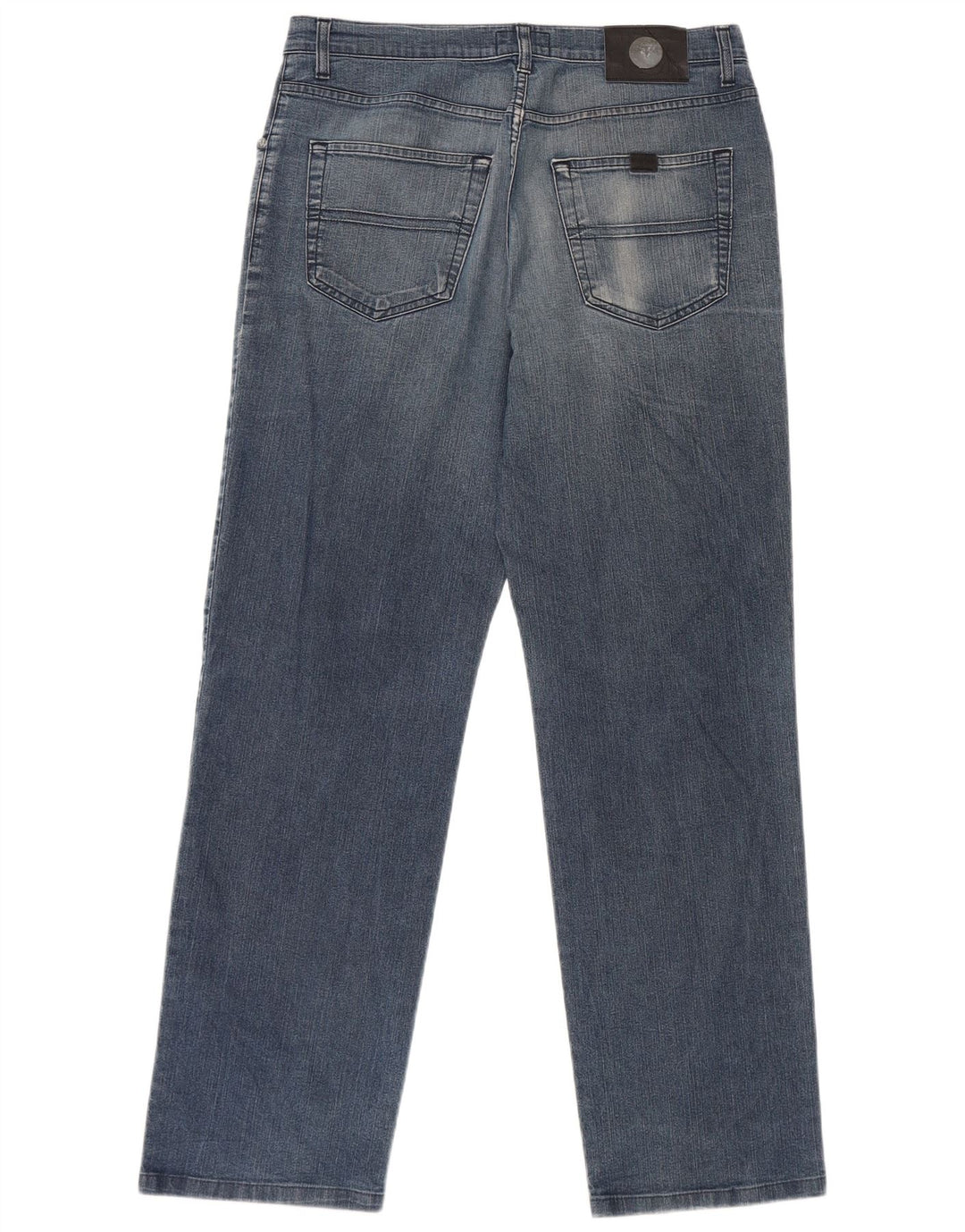 Trussardi Herren Straight Jeans W34 L30 Blaue Baumwolle