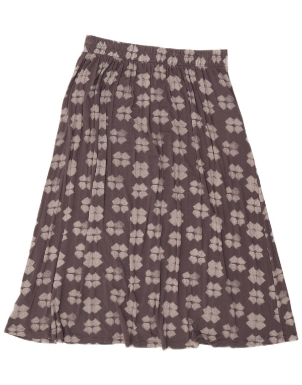 White Stuff Damen A-Linienrock UK 10 Small W32 Graue geometrische Viskose