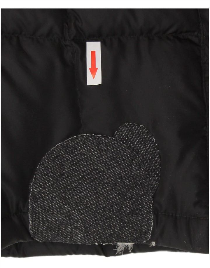 The North Face Womens Hooded Longline Wattierter Mantel UK 12 Medium Schwarz