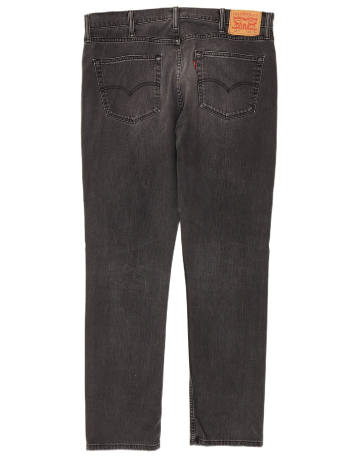 Levi's Herren 511 Slim Jeans W38 L34 Schwarze Baumwolle