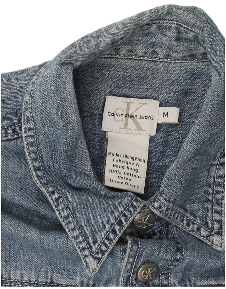 Calvin Klein Jeans Damen Jeanshemd mittelblaue Baumwolle