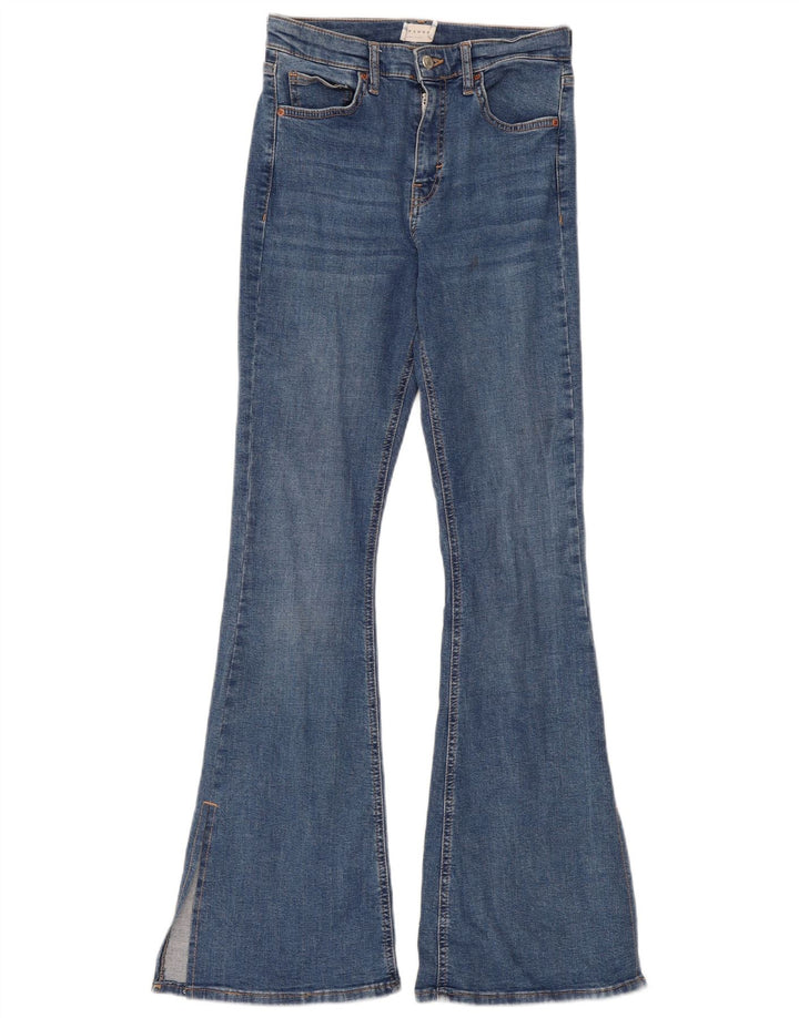 Topshop Damen Schlagjeans W28 L32 Blaue Baumwolle