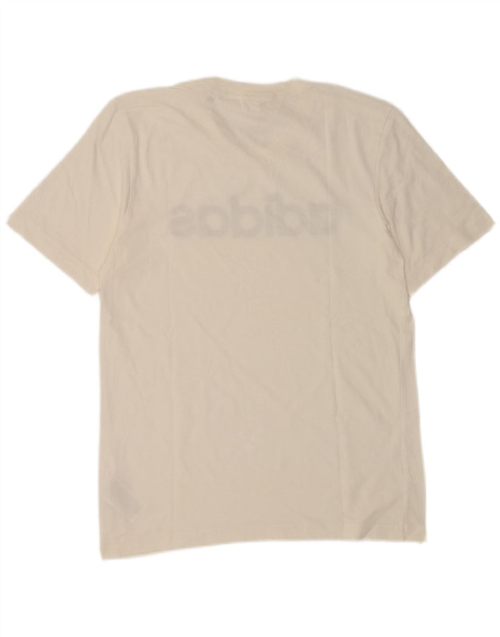 Adidas Herren Grafik T-Shirt Top Small Weiß Baumwolle
