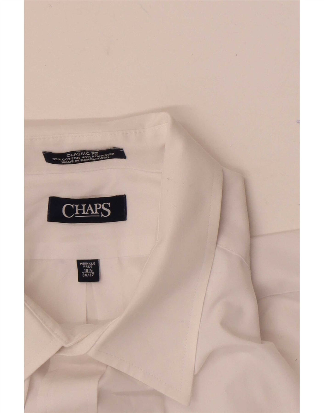 Chaps Herren-Hemd mit klassischer Passform, Größe 18 1/2 2XL, weiße Baumwolle