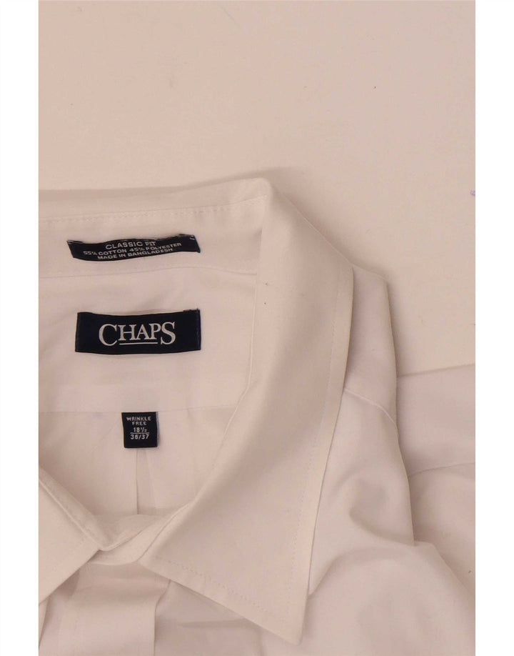 Chaps Herren-Hemd mit klassischer Passform, Größe 18 1/2 2XL, weiße Baumwolle