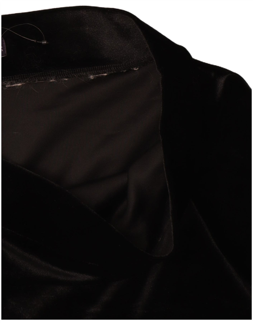 Marks & Spencer Damen-Samt-A-Linien-Rock UK 12 Medium W30 Schwarz