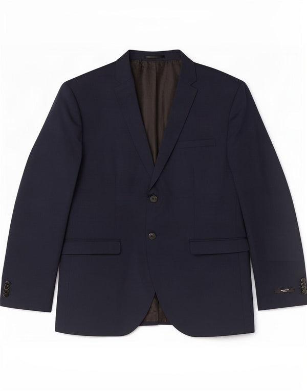 Jack & Jones Herren-Blazer mit 2 Knöpfen, EU 56, 3XL, Marineblau, Polyester