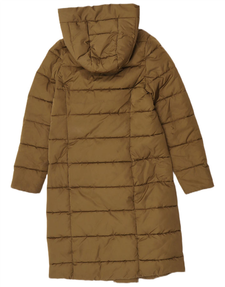 Barbour Wattierter Mantel mit Kapuze für Damen, UK 10, Größe S, Khaki, Polyester