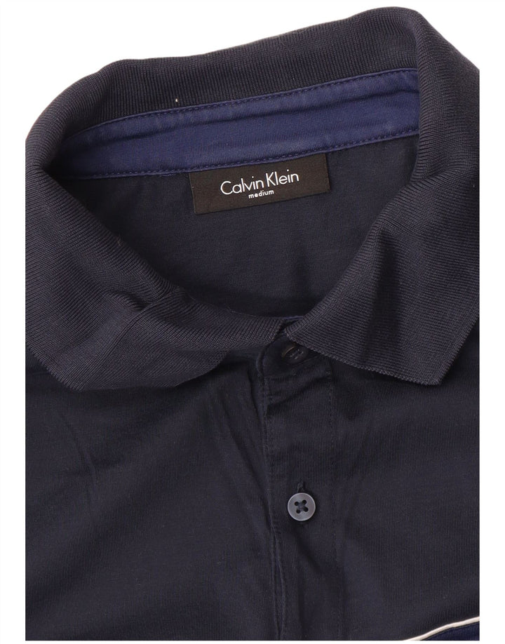 CALVIN KLEIN Herren-Poloshirt Medium Navy Blue Colourblock