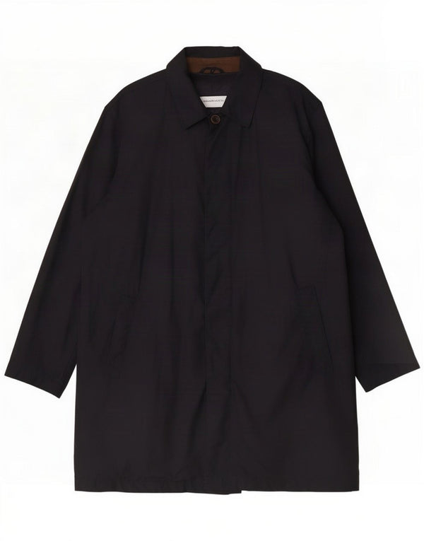 Gant Herrenmantel UK 46 3XL Marineblaue Baumwolle