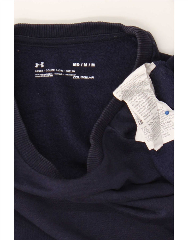 Under Armour Herren Cold Gear Sweatshirt Pullover Medium Marineblau Baumwolle