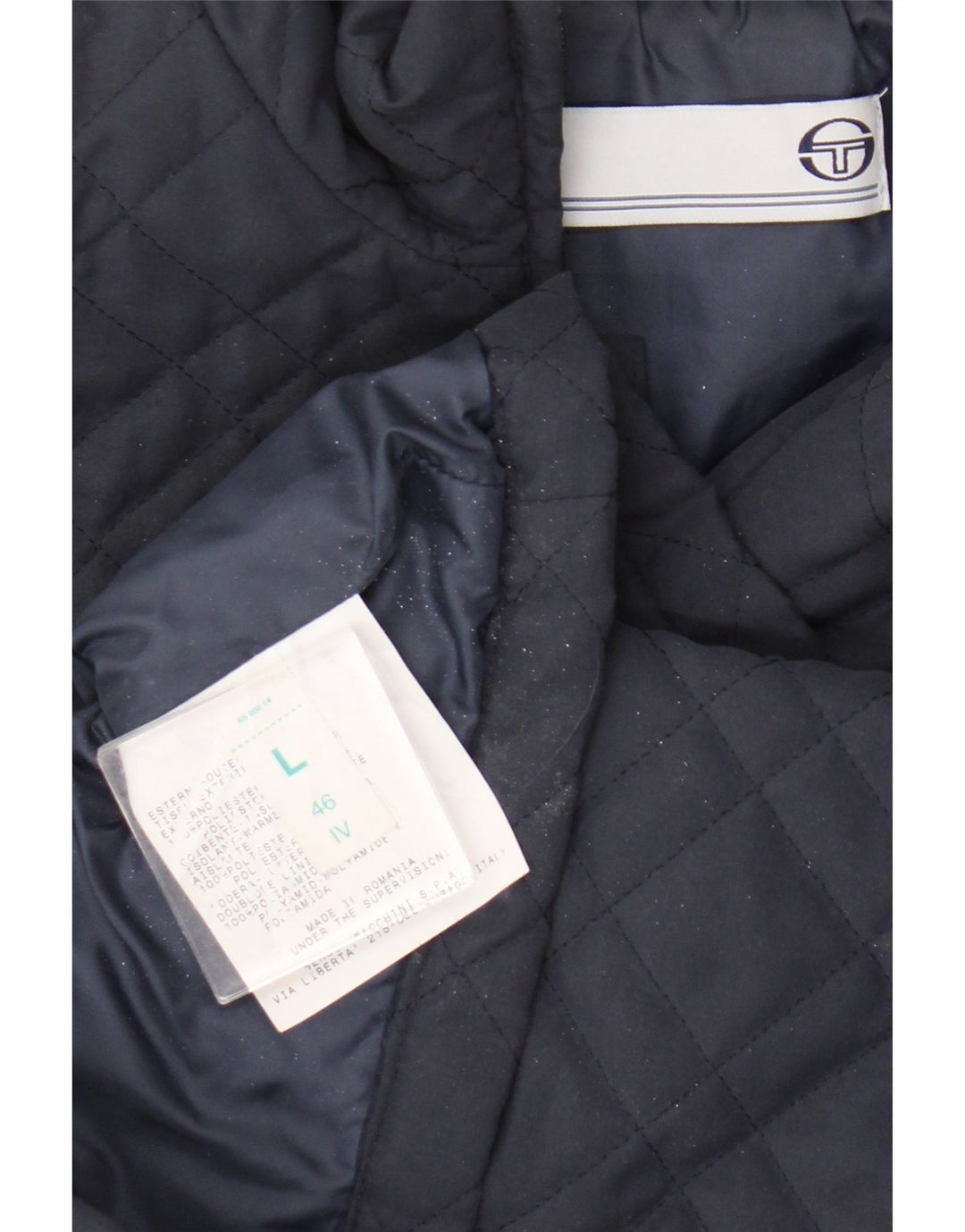 Sergio Tacchini Damen Steppweste UK 16 Large Marineblau Polyester