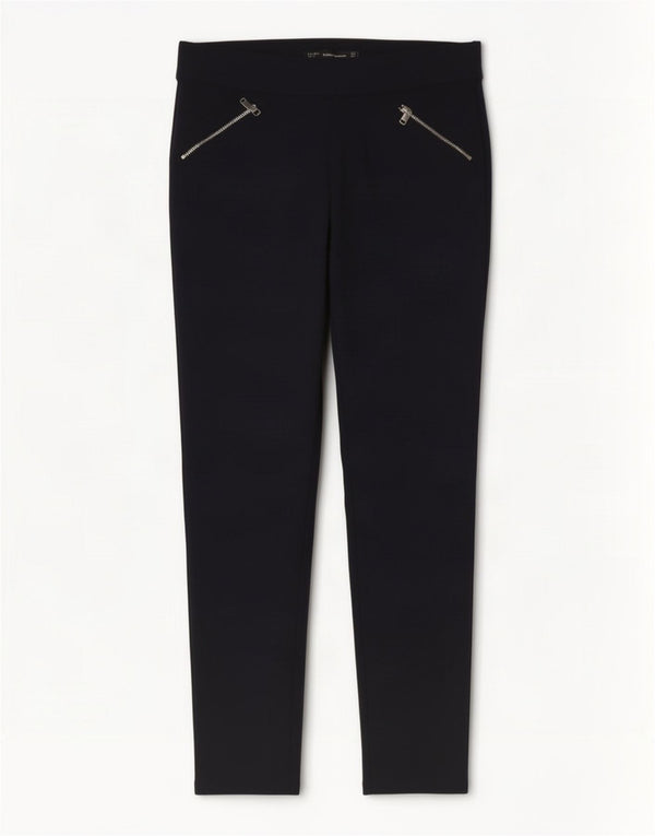Zara Damen Trafaluc Skinny Cropped-Hose, Größe L, W30, L25, Marineblau