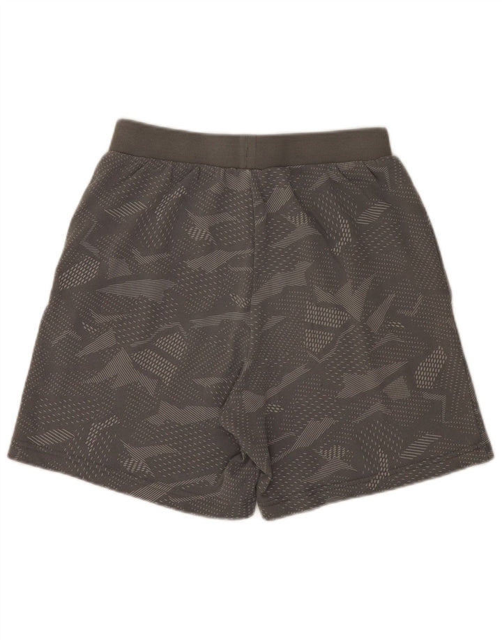 Adidas Herren Sportshorts mittelgraue geometrische Baumwolle