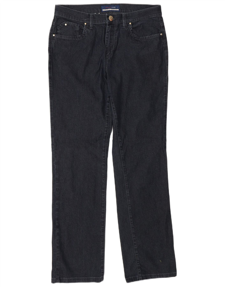 TRUSSARDI Womens Straight Jeans W30 L30 Navy Blue Cotton