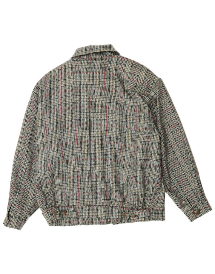 Peter Hahn Damen Lady H Bomberjacke UK 12 Mittelgrüner Hahnentritt