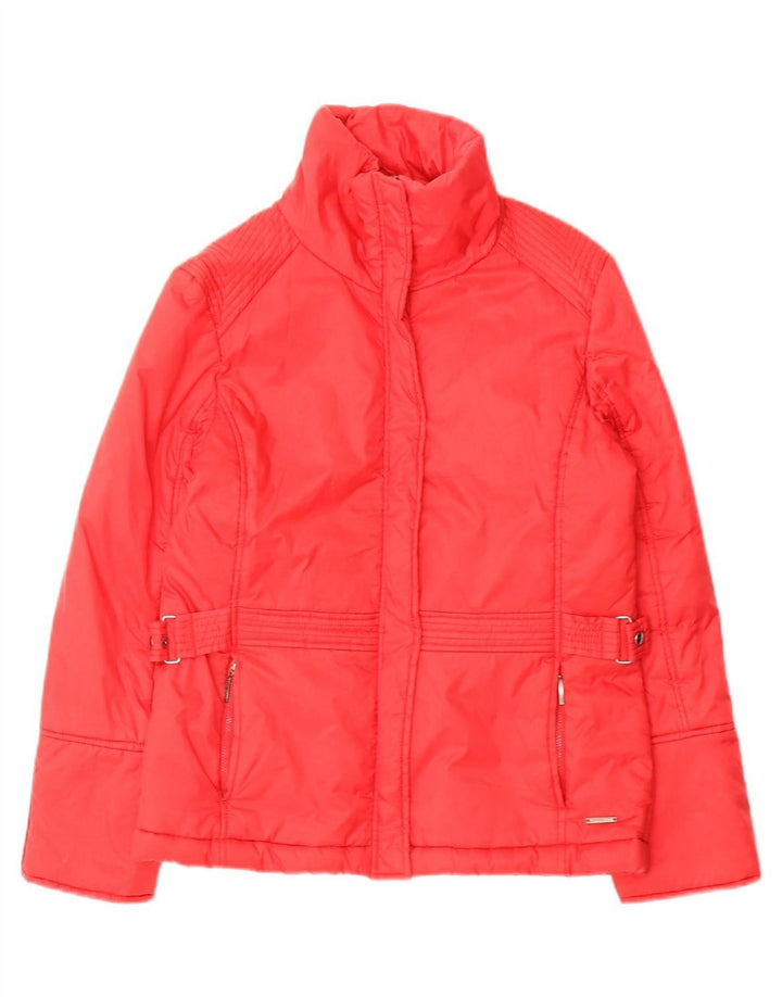PACO Womens Oversized Padded Jacket UK 10 Small Red Polyamide