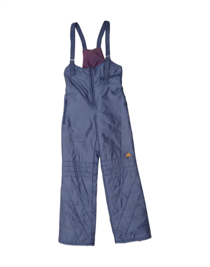 Vintage Herren Latzhose Skihose IT 50 Großes blaues Polyamid
