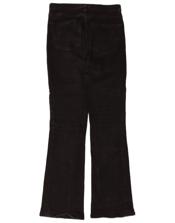 Zara Damen Schlagjeans EU 38 Small W28 L31 Schwarze Baumwolle