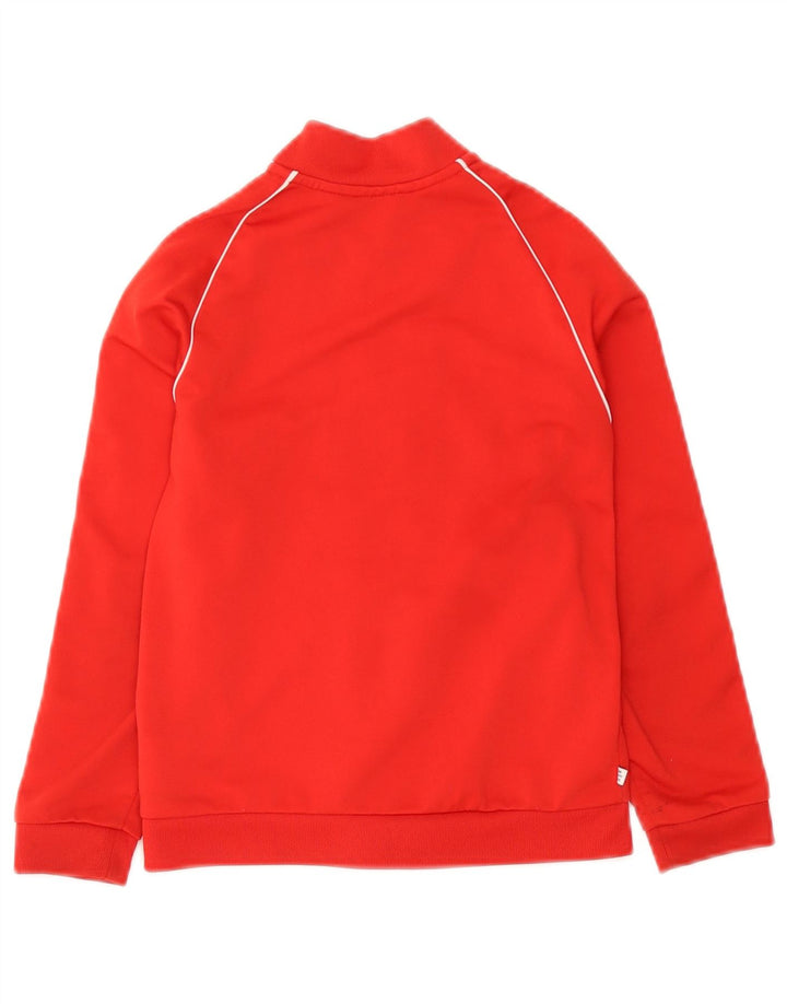 Adidas Mädchen-Trainingsanzug-Top-Jacke, 7–8 Jahre, rotes Polyester