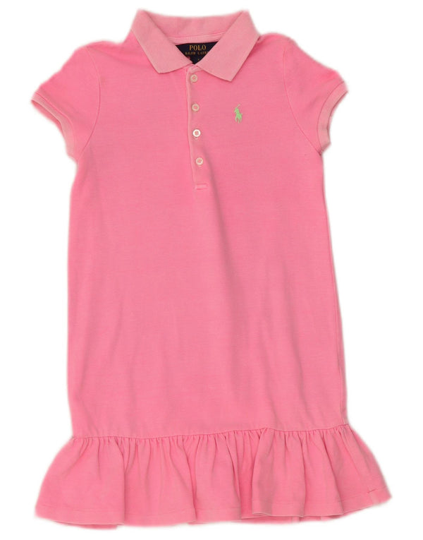 Polo Ralph Lauren Mädchen-Polokleid, 4–5 Jahre, rosa Baumwolle
